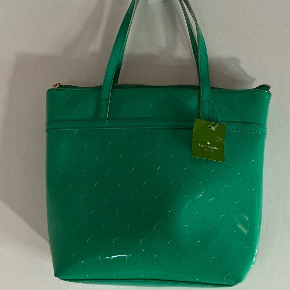 kate spade Green Patent Dot Tote